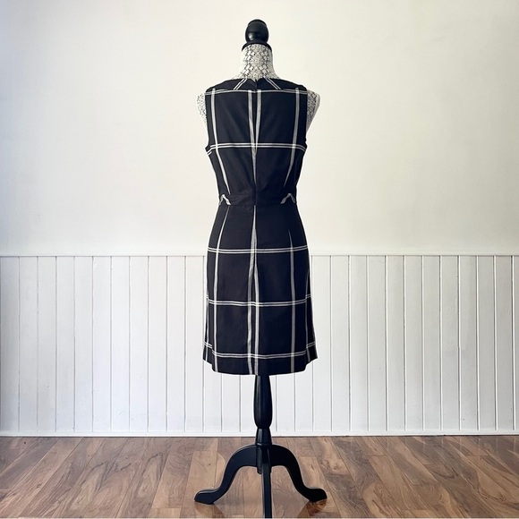 Gap Black Plaid Sleeveless Dress Size 6 - Picture 7 of 13